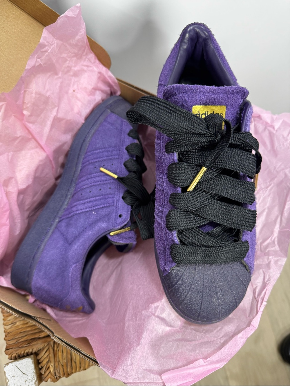 adidas Purple Superstar ADV  x kader size 8 - Picture 3 of 13